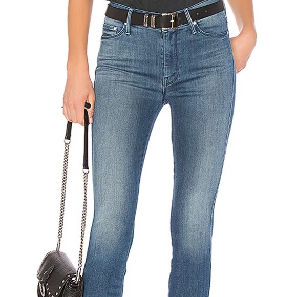 Mother Jeans The Vamp Fray Women's 26 Raw Hem Mid-Rise 27" Inseam Crack the Whip - Picture 1 of 10